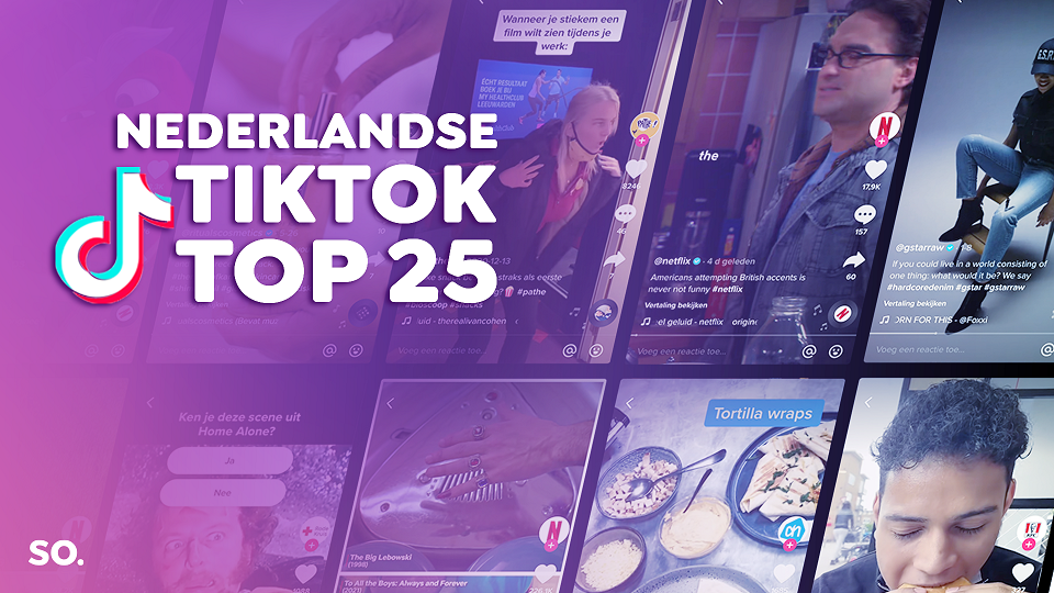 Netflix op nummer één in Nederlandse TikTok Top 25