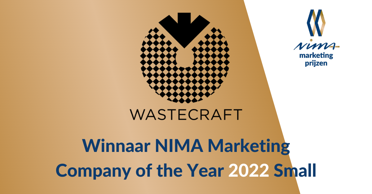 NIMA Marketingprijzen 2022: Wastecraft is NIMA Marketing Company of the Year in de categorie Small 